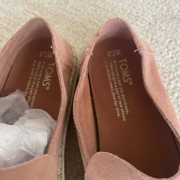 Toms Bloom Suede Rope Espradille Slip On Loafers Women’s/7.5 - Picture 8 of 9